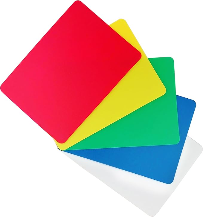 XANADU 15 Pack Plastic Poker Cut Cards Poker Size Casino Deck Cutting Cards with Smooth & Matte Sides – 5 Assorted Colors