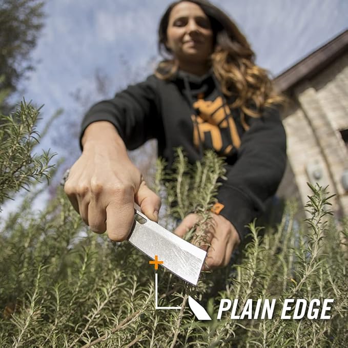 Gerber Gear Flatiron Folding Pocket Knife, EDC Stainless Steel Folding Knife with 3.6" Cleaver Blade and Pocket Clip