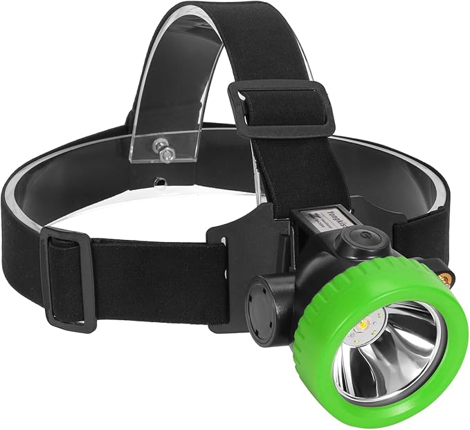 Rechargeable Mining Headlamp with 7 LEDs, Explosion-Proof Cap Light for Coon Hunting, Hard Hat Helmet Flashlight for Mining, Fishing, Hiking, Outdoor Night Work, Waterproof Headlight
