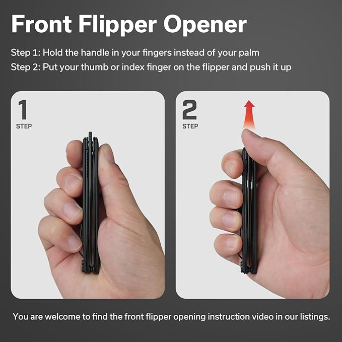 SENCUT Small Pocket Knife for Men, Front Flipper knife for EDC, Jubil Folding Knives with 2.95 inches D2 blade, G10 Handle with Liner Lock, Slim Gentleman?™s knives for Gift (Black)