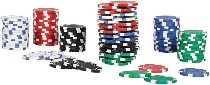 LOCKYOUNG Poker Chips Set, 200PCS/300PCS Poker Chips Set Texas Holdem Blackjack Gambling Chips Aluminum Case