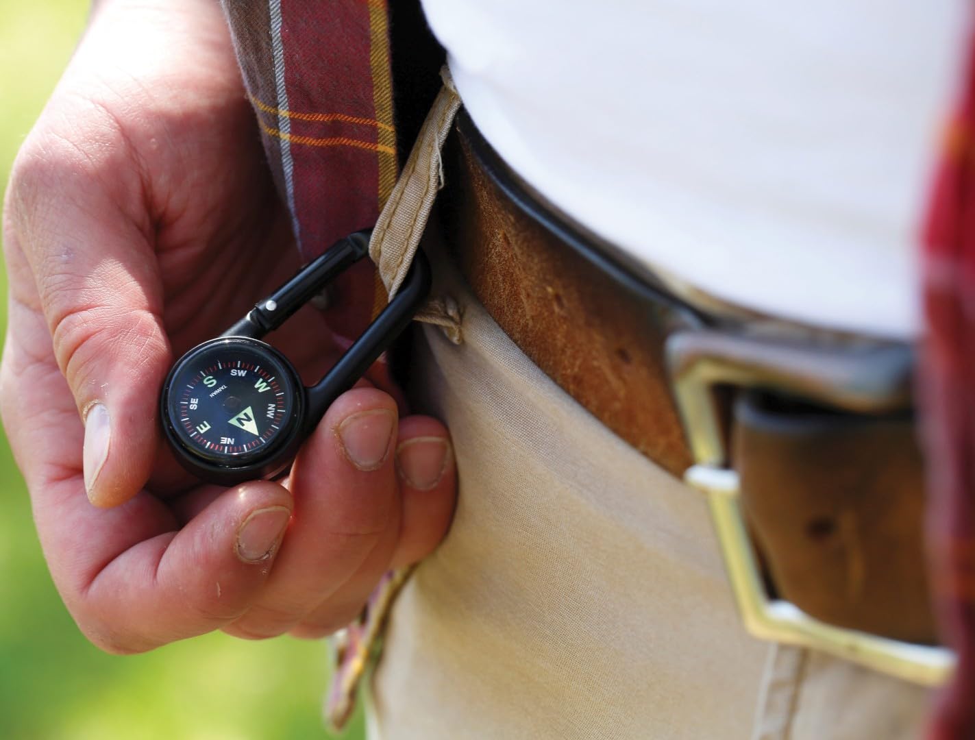 Coghlan's Compass – Carabiner, Liquid-Filled Navigation Tool for Hiking, Camping, Survival &