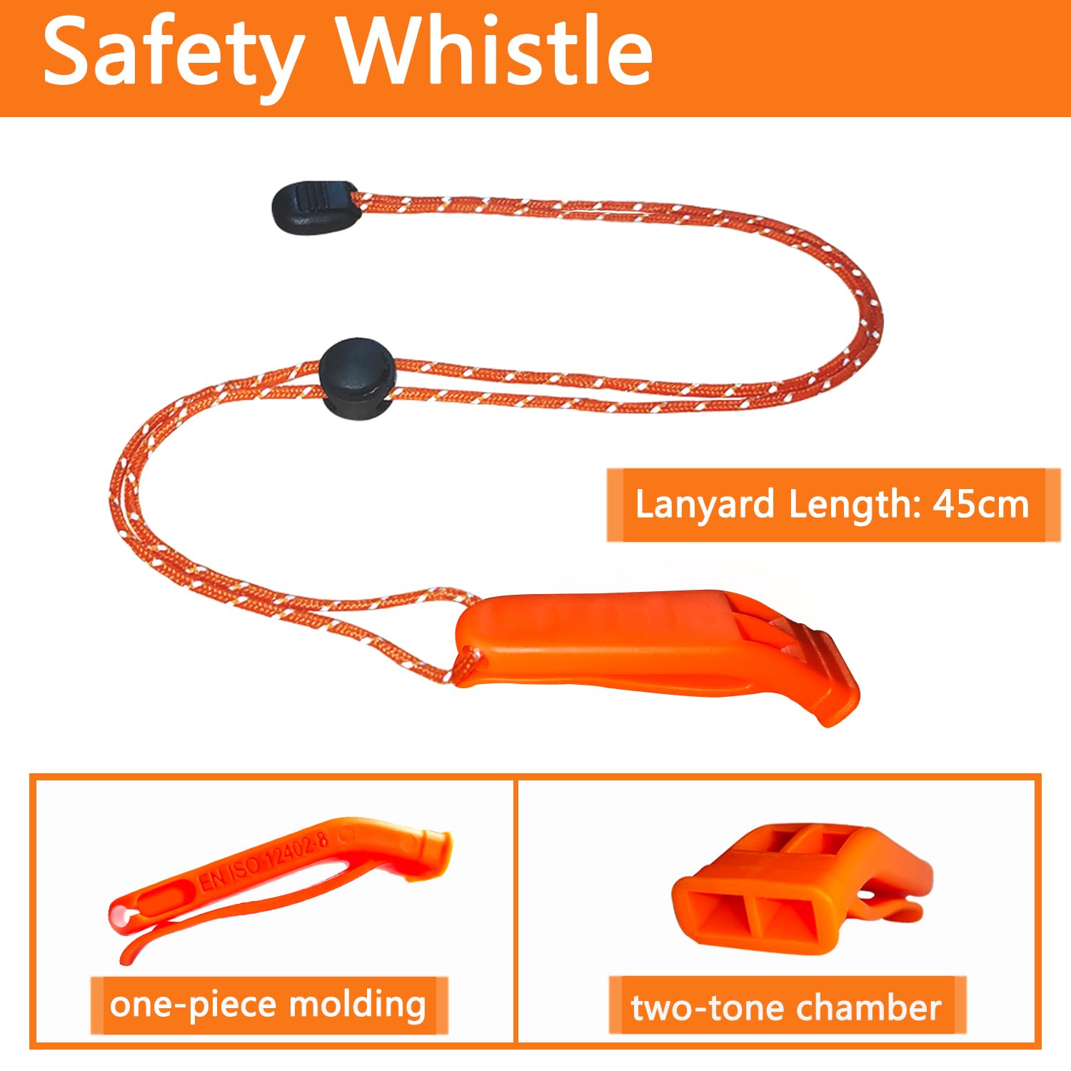 Amzonly Emergency Whistle, 120db Safety Whistle Survival Shrill Loud for Camping Hiking Hunting