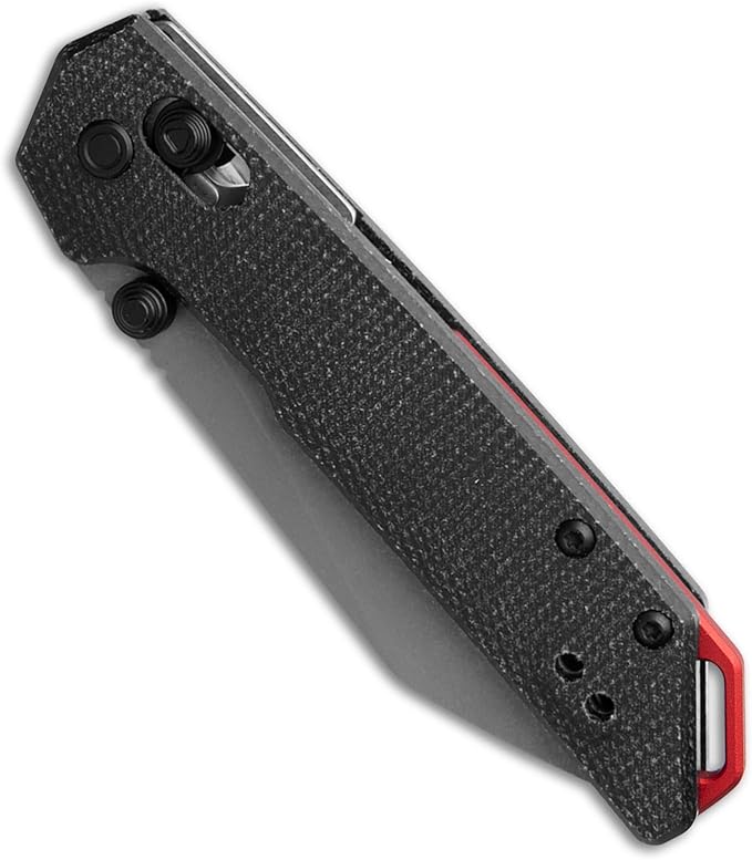 Kershaw Mini Iridium Folding Pocket Knife, 3 inch D2 Steel Blade, DuraLock, Aluminum Handle, Pocketclip