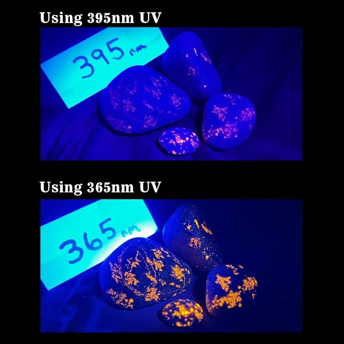 Black Light UV Flashlight, High Power Blacklight Flashlight Rechargeable, 365nm Wavelength Beam Best for Professional/Commercial Use