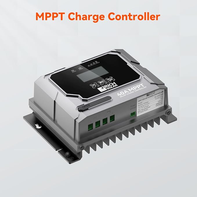 RICH SOLAR 300 Watt Solar Kit Contains 3 High Efficiency 100W Monocrystalline Panels with 9 busbars and 40A MPPT Controller