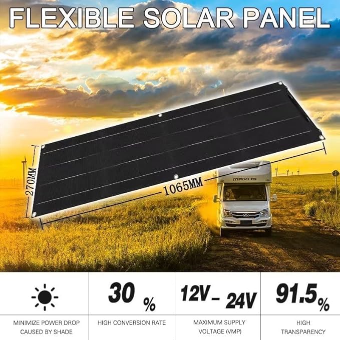 600 Watt Solar Panel, with Charge Controller(40A) 2pcs 300 Watt Flexible Monocrystalline Solar Panel kit Photovoltaic Module for 12-24V Battery Charging Car Battery Camper RV