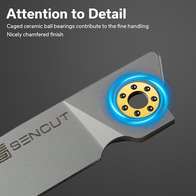 SENCUT Small Pocket Knife for Men, Front Flipper knife for EDC, Jubil Folding Knives with 2.95 inches D2 blade, G10 Handle with Liner Lock, Slim Gentleman?™s knives for Gift (Purple)