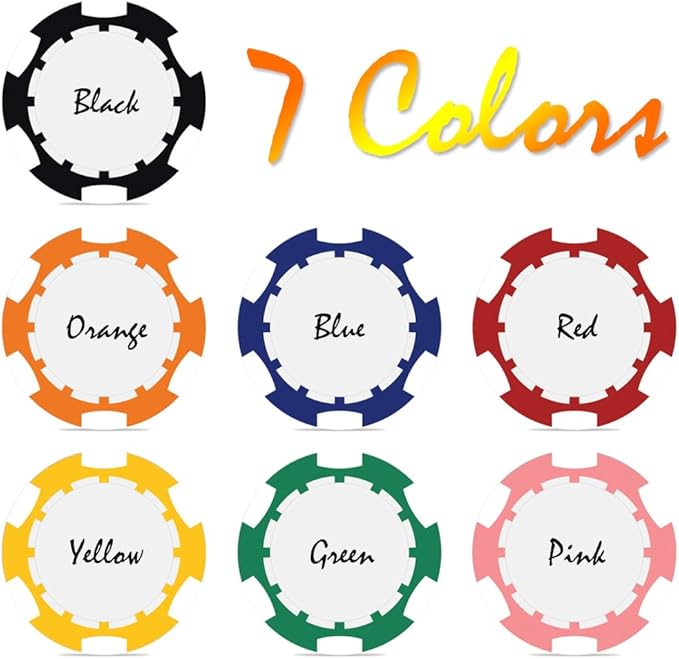 40mm Custom Poker Chips with Your Text,Logo or Design for Weddings, Anniversaries, Parties, Corporate Events and Fundraisers,100 Full Color 11.5 Gram Casino Sized Poker Chips