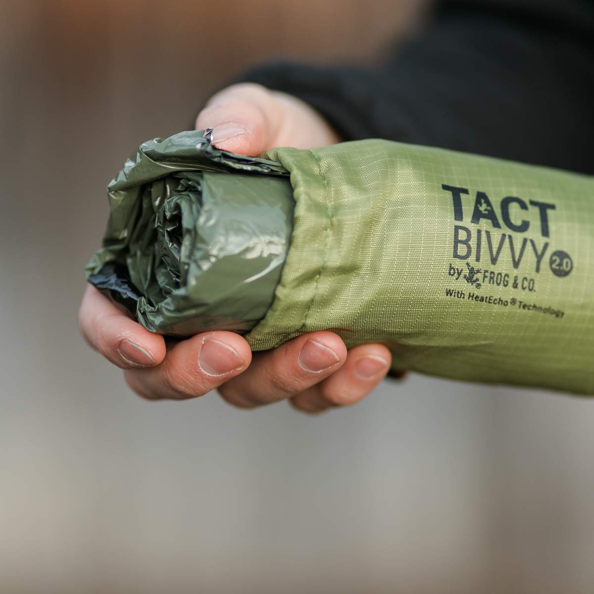 Tact Bivvy® 2.0 HeatEcho® Emergency Sleeping Bag, Compact Ultra Lightweight, Waterproof, Thermal