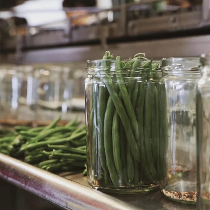 Foster's Pickled Green Beans in a Jar, Original, 16oz, 2 Pack, Traditional Pickled Vegetables Recipe for over 40 years, Low Calorie Snack, Gluten Free, Fat and Preservative Free Pickles