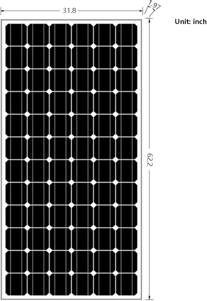 2Pcs 200W Solar Panel 24 Volt, Total 400W High-Efficiency, PV Module Power Charger for RV Marine Cabin Roof Home Farm Battery and Other Off-Grid Applications
