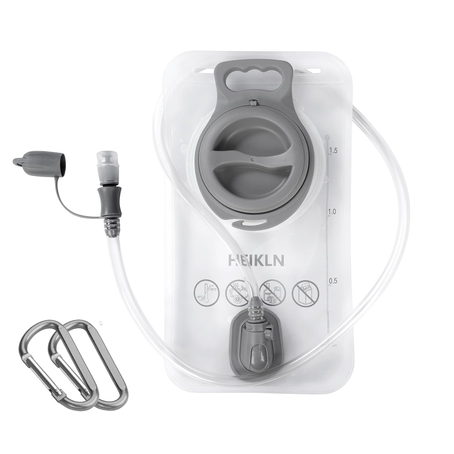HEIKLN Hydration Bladder 1.5L-2L-2.5L-3L,Leak Proof Water Reservoir, BPA Free Military Water