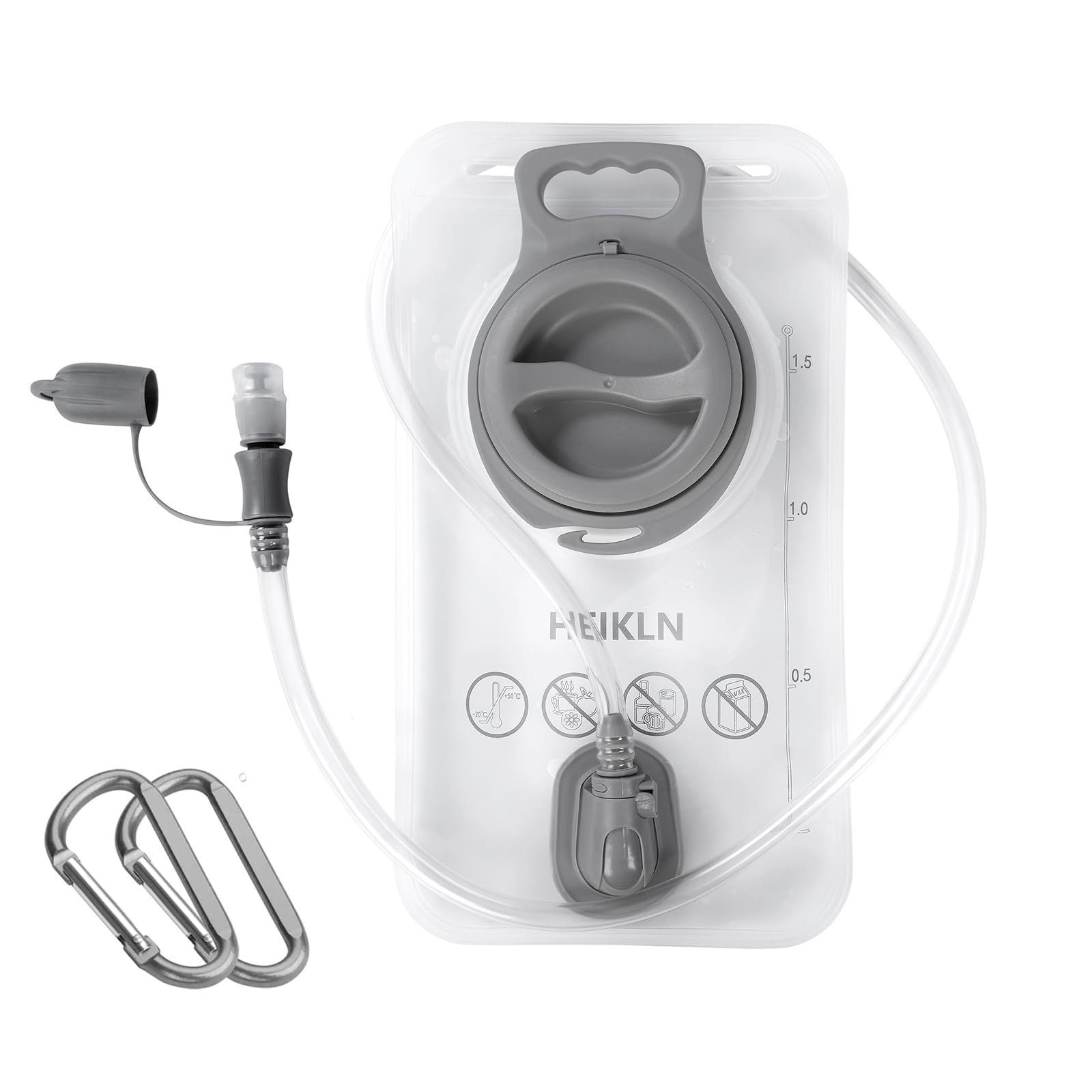 HEIKLN Hydration Bladder 1.5L-2L-2.5L-3L,Leak Proof Water Reservoir, BPA Free Military Water