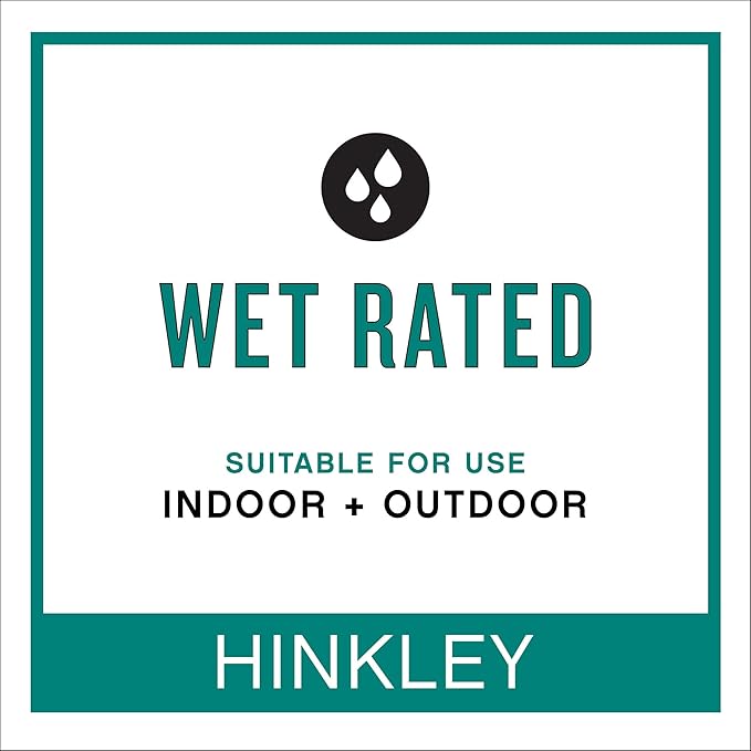 Hinkley Campbell Medium Wall Mount Outdoor Lantern - Clear Glass, Aluminum - Black Finish and Burnished Bronze Accents