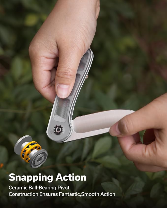 CIVIVI Folding Pocket Knife- Elementum Flipper Knife with 2.96'' D2 Blade Lexan Handle, Ideal for Men Women Outdoor EDC Gift C907A-7