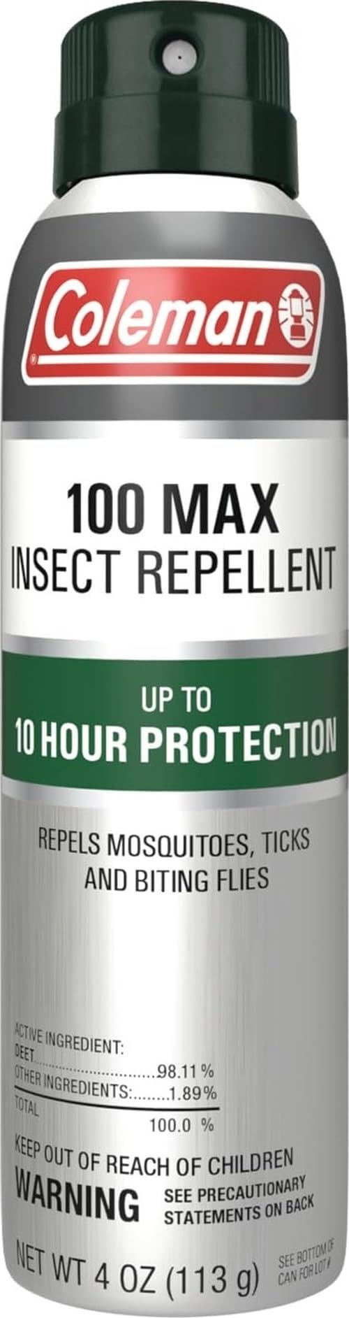 Coleman 100 Max 100% DEET Insect Repellent Spray - 4 oz