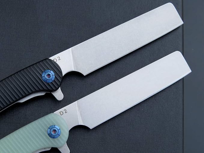 Eafengrow EF939 Folding Pocket Knife D2 Steel Blade G10 Handle EDC Tool Knife for Camping Survival and Outdoor (Jade)