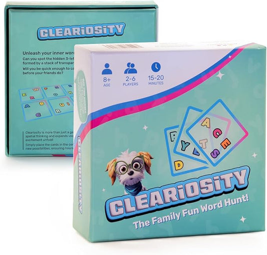 ??Fast-Paced Transparent Word Card Game for Adults & Teens, Educational & Fun Travel Games for Road Trips, Party and Family Games for Kids & Adults Game Night Fun, 2?? Players, Ages 8+