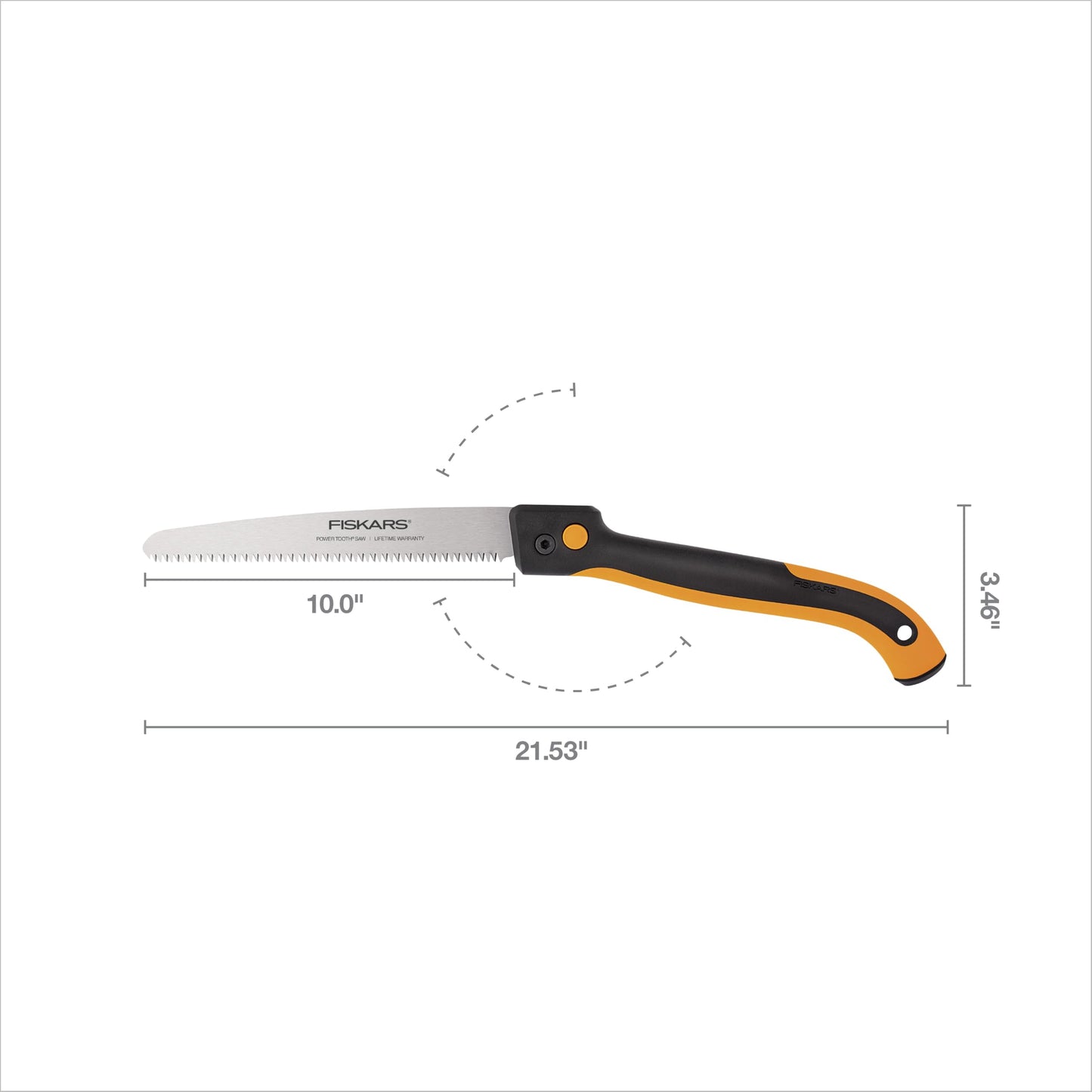 Fiskars 10" Folding Pruning Saw with Dual Position Locking Blade