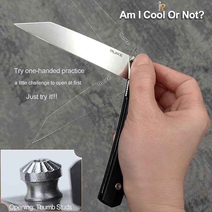 Ruike P865, EDC Camping Folding Pocket Knife,14c28n Steel,Liner Lock,G10 Handle,Blet Clip