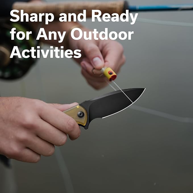 CIVIVI Mini Praxis Pocket Knife for EDC, Folding Pocket Knife with 2.98" D2 Blade Ultem Handle with Flipper for Men Women C18026C-5