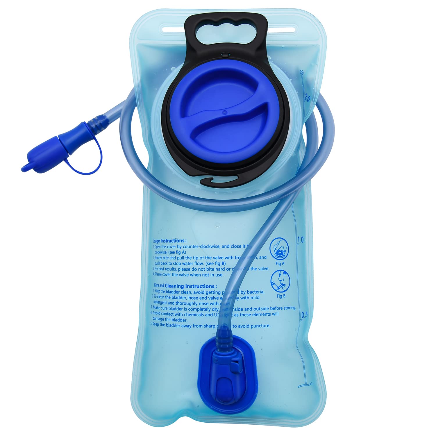 Mdvora 1.5L/2L/2.5L/3L Hydration Bladder, Large Opening Water Storage Bladder Bag, for Cycling