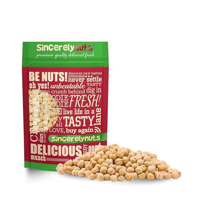 Sincerely Nuts Roasted and Unsalted Chickpeas (5 LB) Plant-Based Protein-Garbanzo Beans-Great Snack or Side Dish Alternative-Vegan, Kosher & Gluten-Free-Perfect Meal Addition for the Whole Family