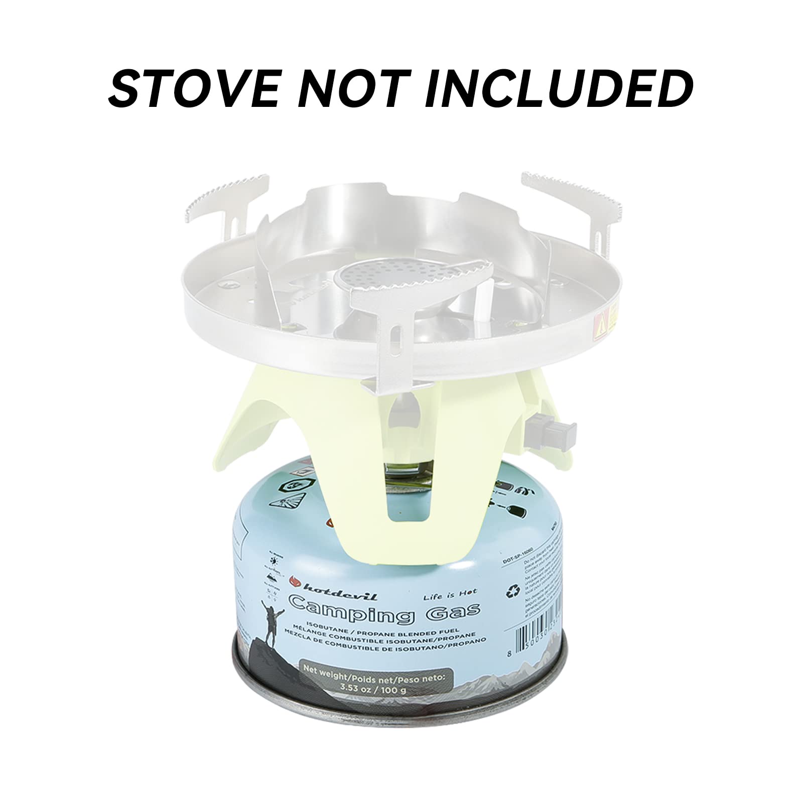 Hotdevil Camping Stove Fuel Butane Propane Blend Isobutane Fuel Canister Camping Fuel Gas Canister