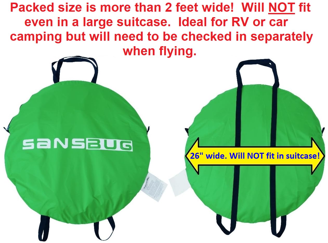 SANSBUG Screen Tent (Instant Pop up, Strong No-See-um Mesh, Durable Tarp Floor)
