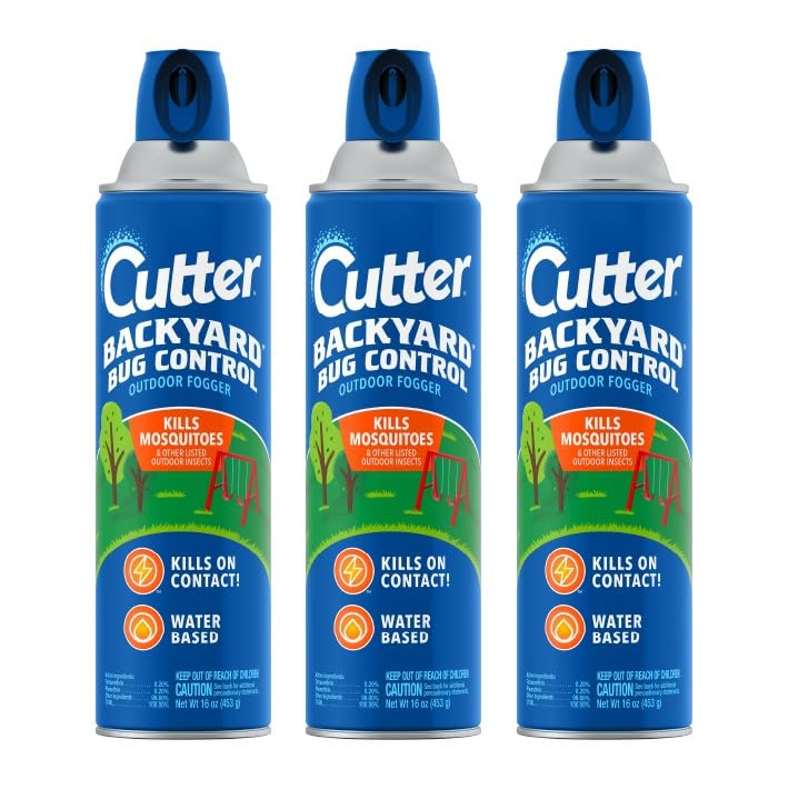 Cutter Backyard Bug Control Outdoor Fogger 16 Oz, 3 Pack