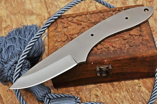 Zaby Knives-7282 Custom Handmade D2 Steel hunting Knife Blank Blade, 8.5'' skinning Knife Blank Blade For knife making, Gray (7282 Blank blade)