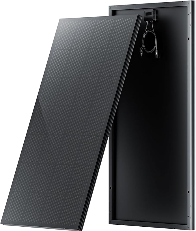 STAR 200W Solar Panels, 12/24V Monocrystalline Solar Panel, High-Efficiency Full-Screen Design, Maintenance-Free, for RV, Marine, Roof, Home, Off-Grid Applications (200W 1PCS)