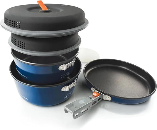 GSI Outdoors Bugaboo Base Camper, High-Efficiency Cookset ??Ceramic Non-Stick Coated
