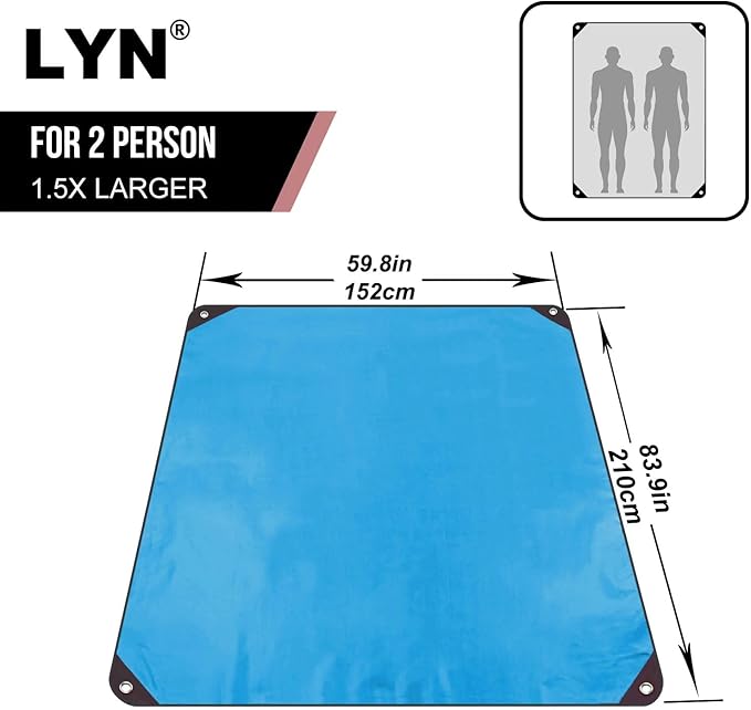 LYN Heavy Duty Emergency Blanket Survival Gear Waterproof Insulated Blanket Emergency Tarp for Camping, Hiking, Bushcraft