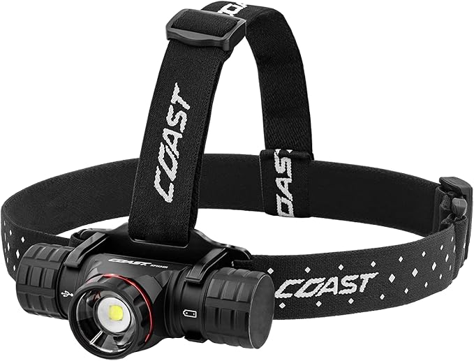 Coast® XPH34R 2075 Lumen USB-C Rechargeable-Dual Power LED Headlamp withPURE Beam® Twist Focus??and Magnetic Base