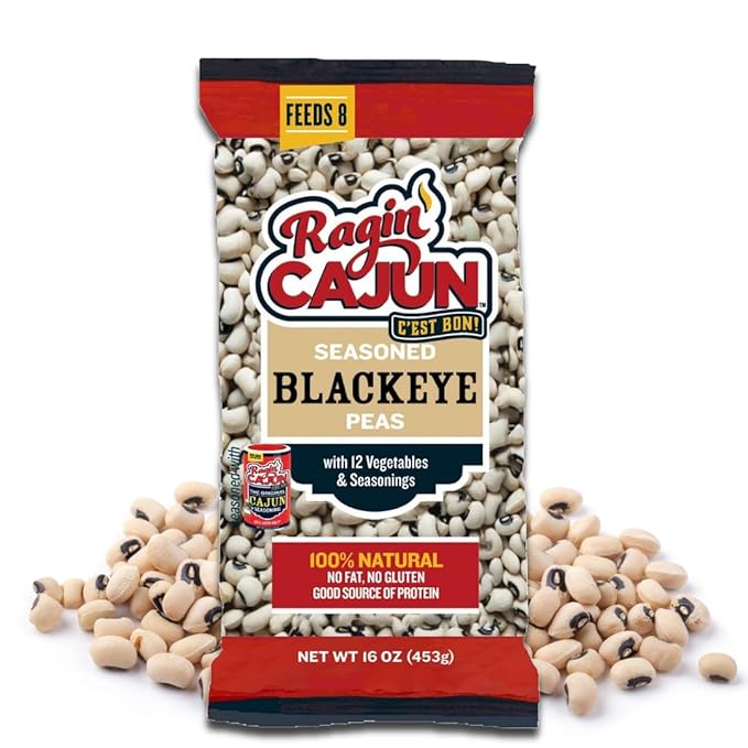 Seasoned Blackeye Beans 16 oz Ragin' Cajun (Pack of 12)