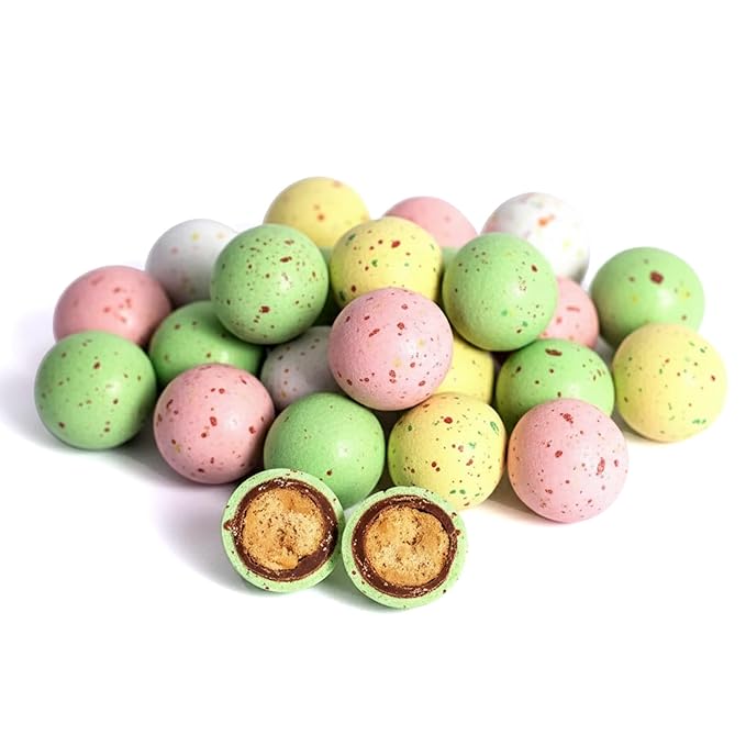 NY Spice Shop Speckled Chocolate Malt Balls Party Decorations - 1 Pound Malted Milk Balls Candy Birthday Gifts - Chocolate Malted Milk Ball - Dark Chocolate Malt Ball Holiday Snacks