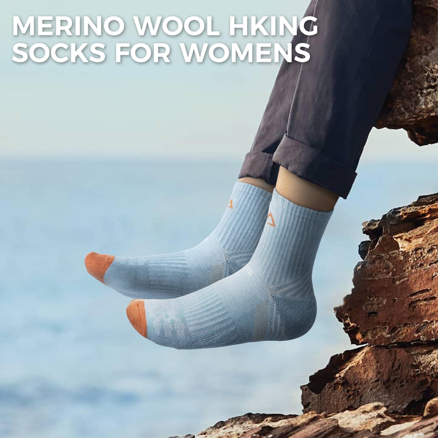 innotree Merino Wool Hiking Socks for Women Quarter Ankle Socks Thermal Warm Cushion Moisture