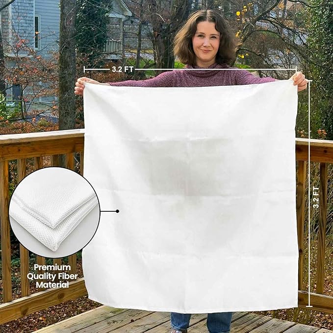 Prepared Hero Emergency Fire Blanket - 8 Pack - 40" x 40" Fiberglass Suppression Blanket for Kitchen and Home