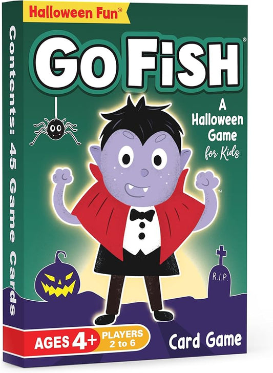 Halloween Fun Go Fish, a Family Game for Kids Ages 4 and Up - Play Go Fish, Old Maid and Slap Jack Using The Same Deck