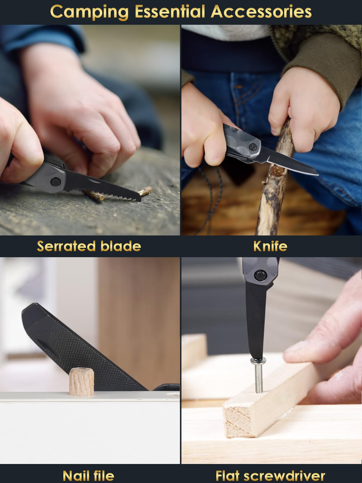 Stocking Stuffers for Men Gifts,Multi Tool Hammer Multitool for Camping