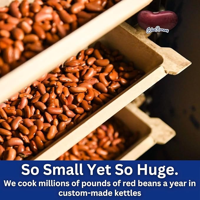 Blue Runner Creole Cream Style Red Beans and Nevy Beans Sampler, 16 Ounce (Pack of Two Each) - Easy Heat and Serve Beans for Delicious Meals - Authentic New Orleans Flavor