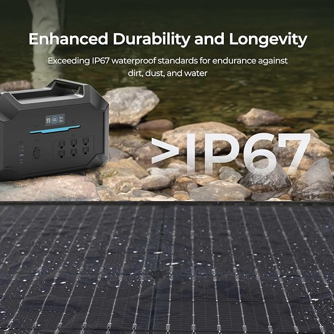 Renogy 400 Watt Solar Panel Suitcase, Portable Foldable Solar Panels for Power Station, 23% High Efficiency, Fast Installation with Sturdy Kickstands, IP67 Waterproof for RV Camping Off-Grid Blackouts