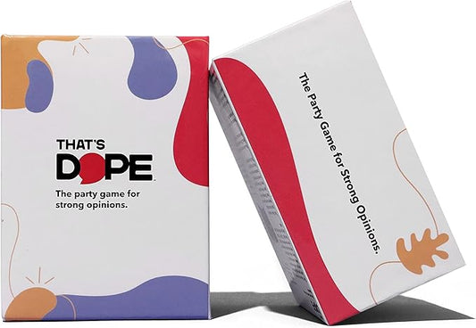 That's Dope: The Party Game for Strong Opinions ??Core Pack | 288 Topic Cards, 6 Voting Card Game Set | Fun Adult and Family Party Game