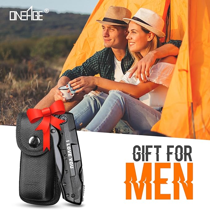 Gifts for Boyfriend Him Husband Men, Multitool Knife?�I LOVE YOU?? Valentines Unique Gifts, Anniversary Ideal Gift for Husband, Fathers Day Birthday Gift for Him, Christmas Stocking Stuffers