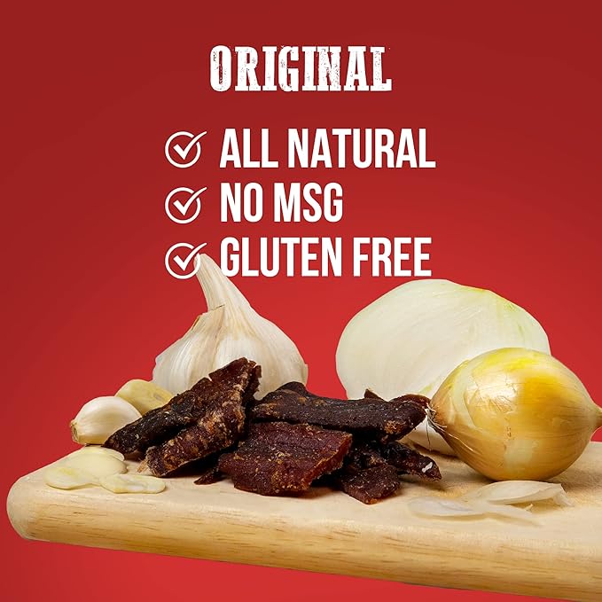 Wenzel's Farm Original Beef Jerky 10 oz. | Naturally Smoked | No MSG, Fillers, Binders, Artificial Colors | Gluten Free