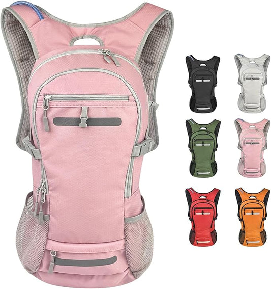 Zavothy 18L Multipurpose Hiking Backpack with 3L Water Bladder ??Durable Hydration Backpack with Insulated Bladder Compartment, Hidden Helmet Holder & Rain Cover ??for Hiking, Commuting, and Camping