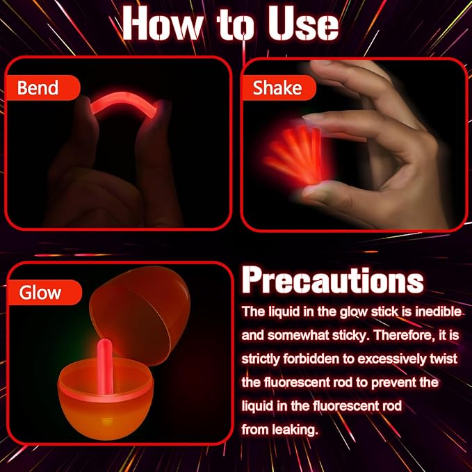 Jenaai 500 Pcs Fishing Glow Sticks Bulk for Bobbers Mini Glow Stick Rod Tip for Fishing Poles Small Glow Sticks for Night Fish Easter Eggs Easter Basket Stuffer(1.5 Inch,Red)