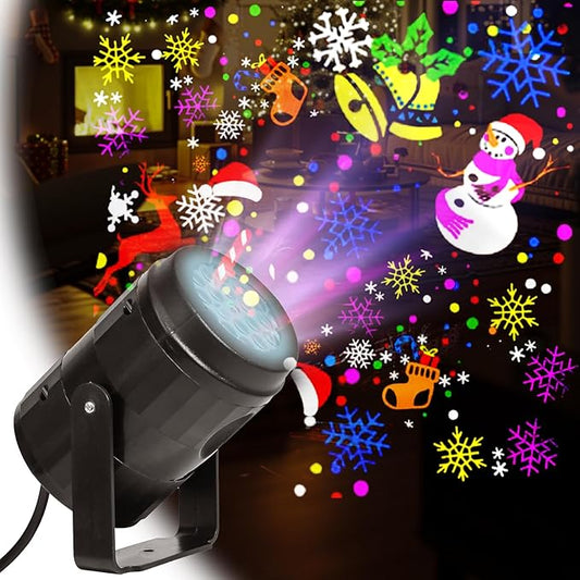 YNYFUNY Christmas Projector Lights Outdoor/Indoor, Led Projector Decorative Lighting for Christmas DecorationsHoliday Projector for Xmas